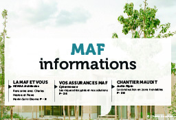 MAF informations #110