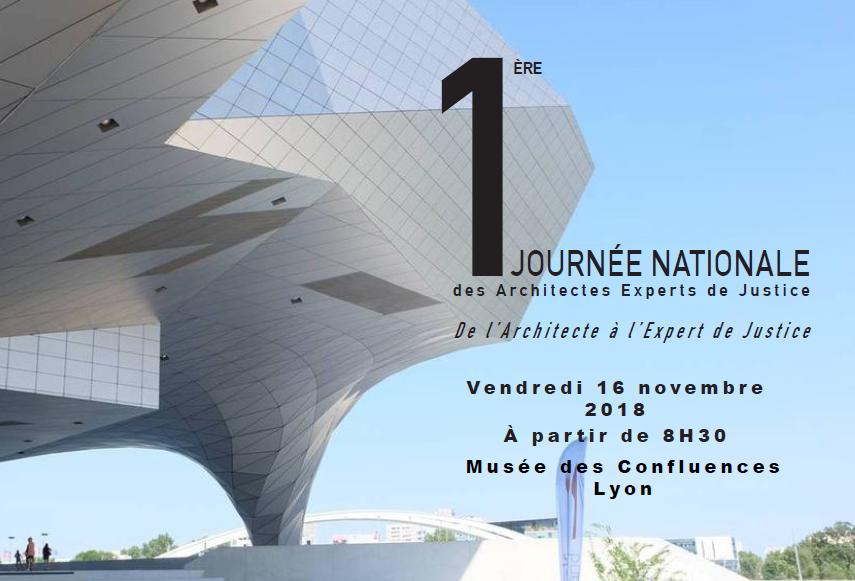 1ère journée nationale des architectes experts de justice