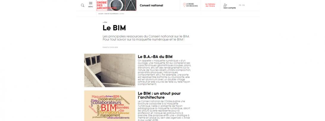 Un "portail" BIM à votre disposition 